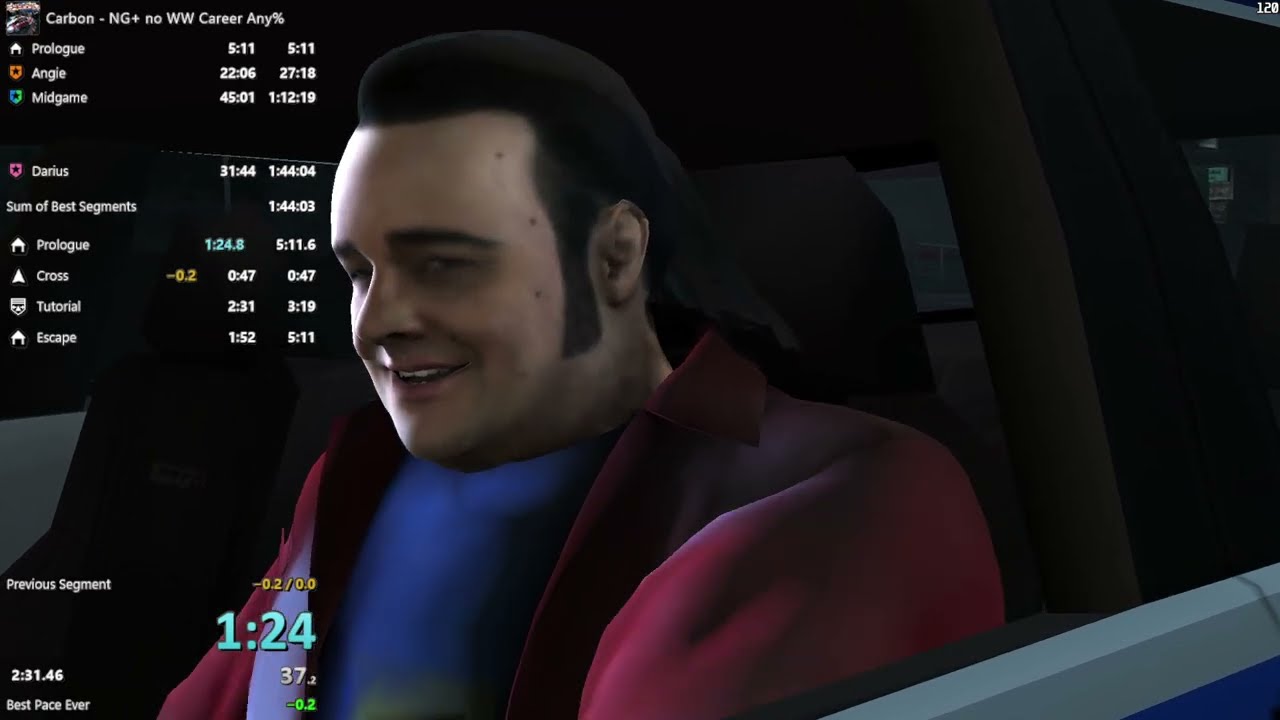 Need for Speed: Carbon Career Any% (NG+ no WW) – 1:43:35 LRT | 1:46:45 RTA