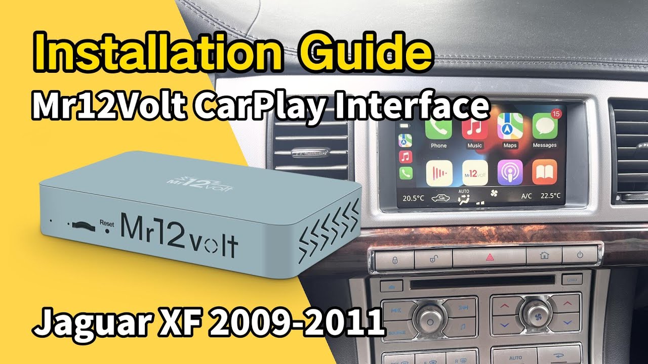 Mr12volt MOST CarPlay interface installation for Jaguar XF 2009-2011