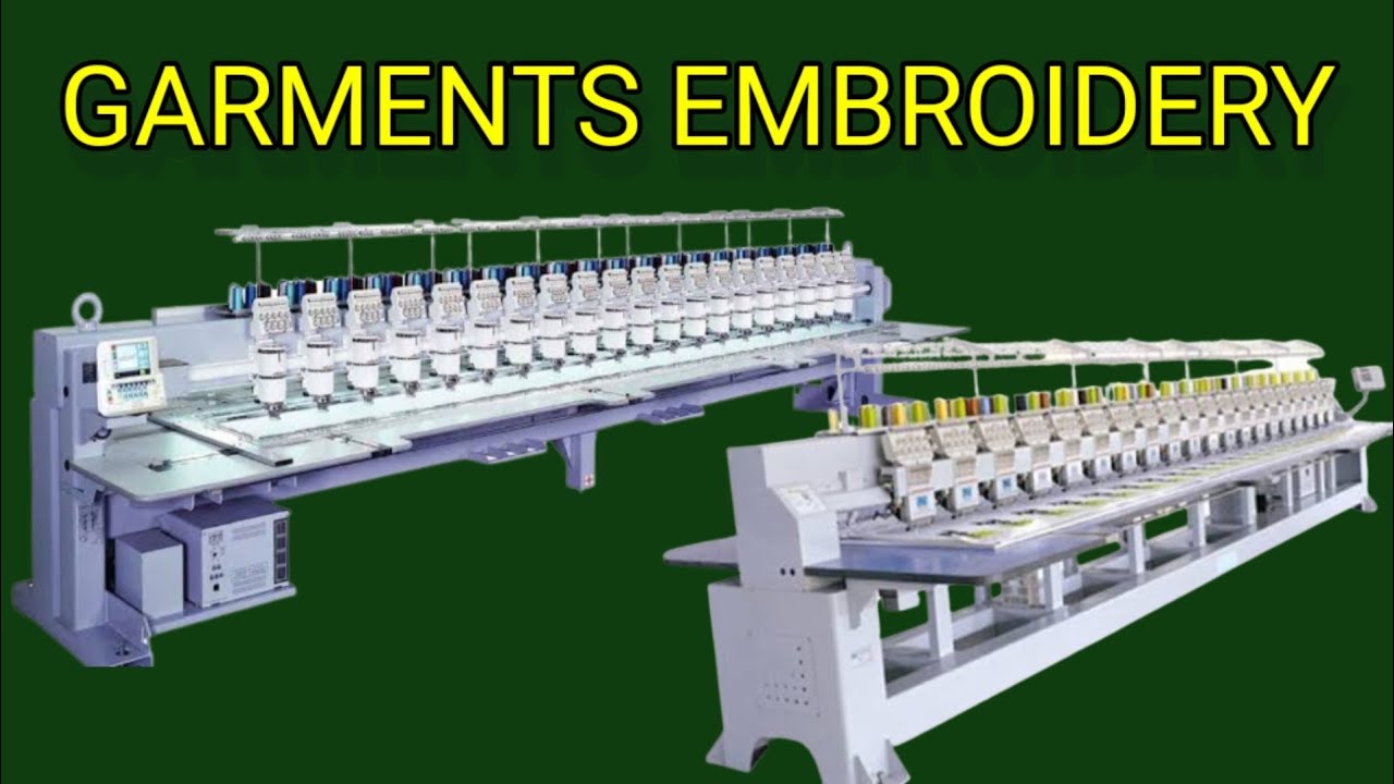 Embroidery process in garments