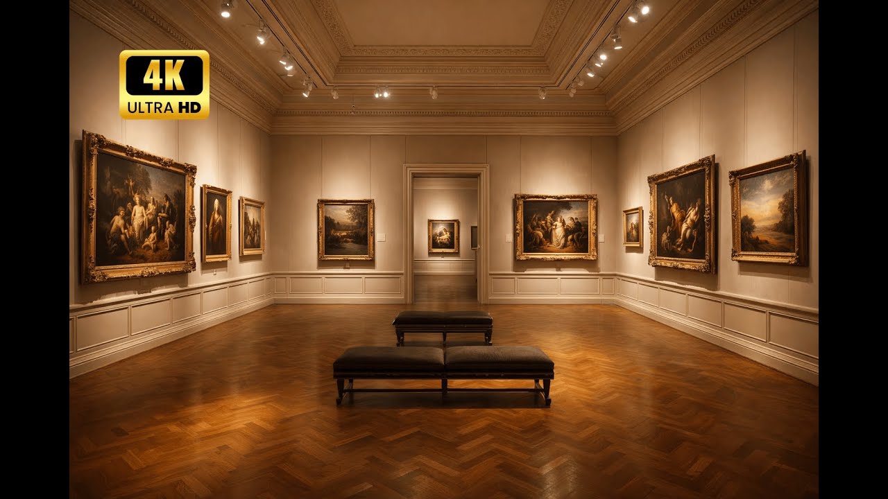 Timeless Frames | Classical Music for Art Gallery | Elegant Museum Ambience | 1 Hour