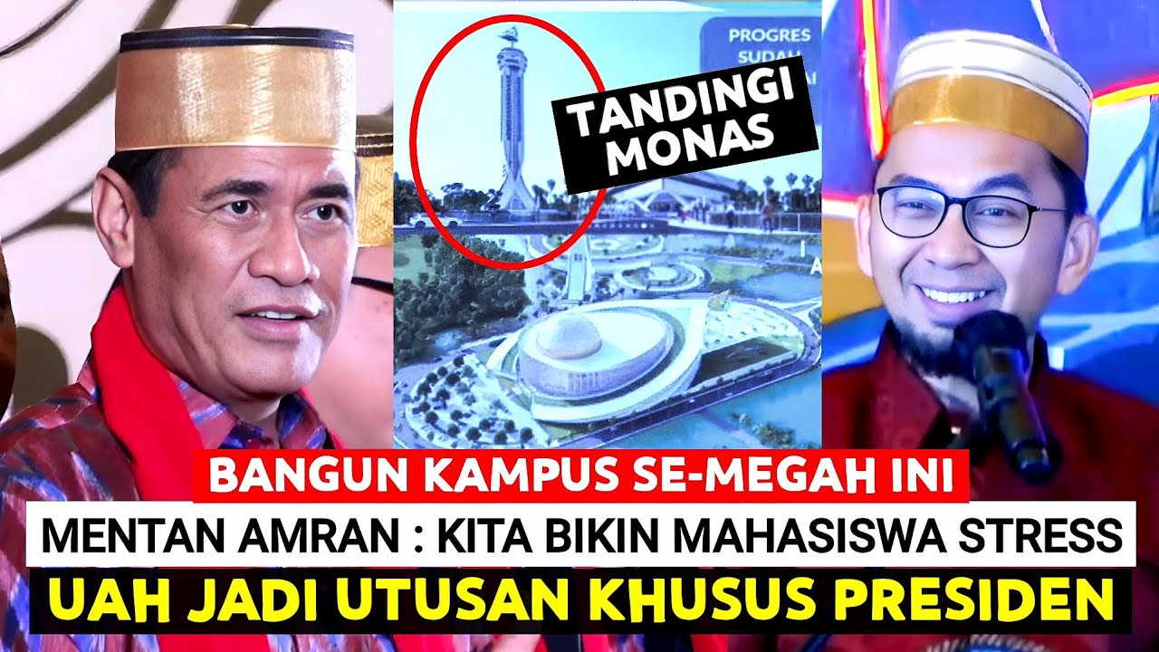 MEGAH ! Mentan AMRAN Bangun KAMPUS Menaranya Tandingi MONAS ! UAH Hadir Sbg Utusan Khusus Presiden