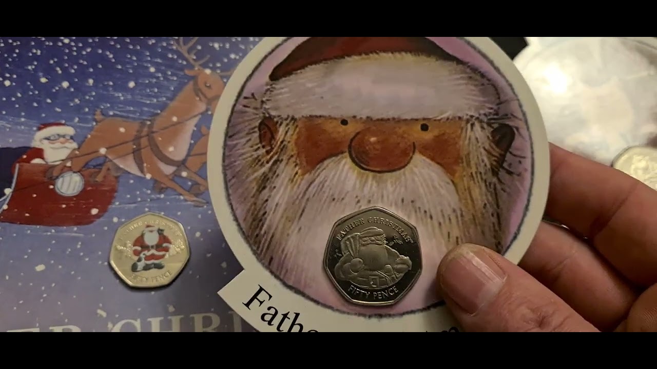 Gibraltar 2020 Christmas coloured 50p, only 1000 minted !!