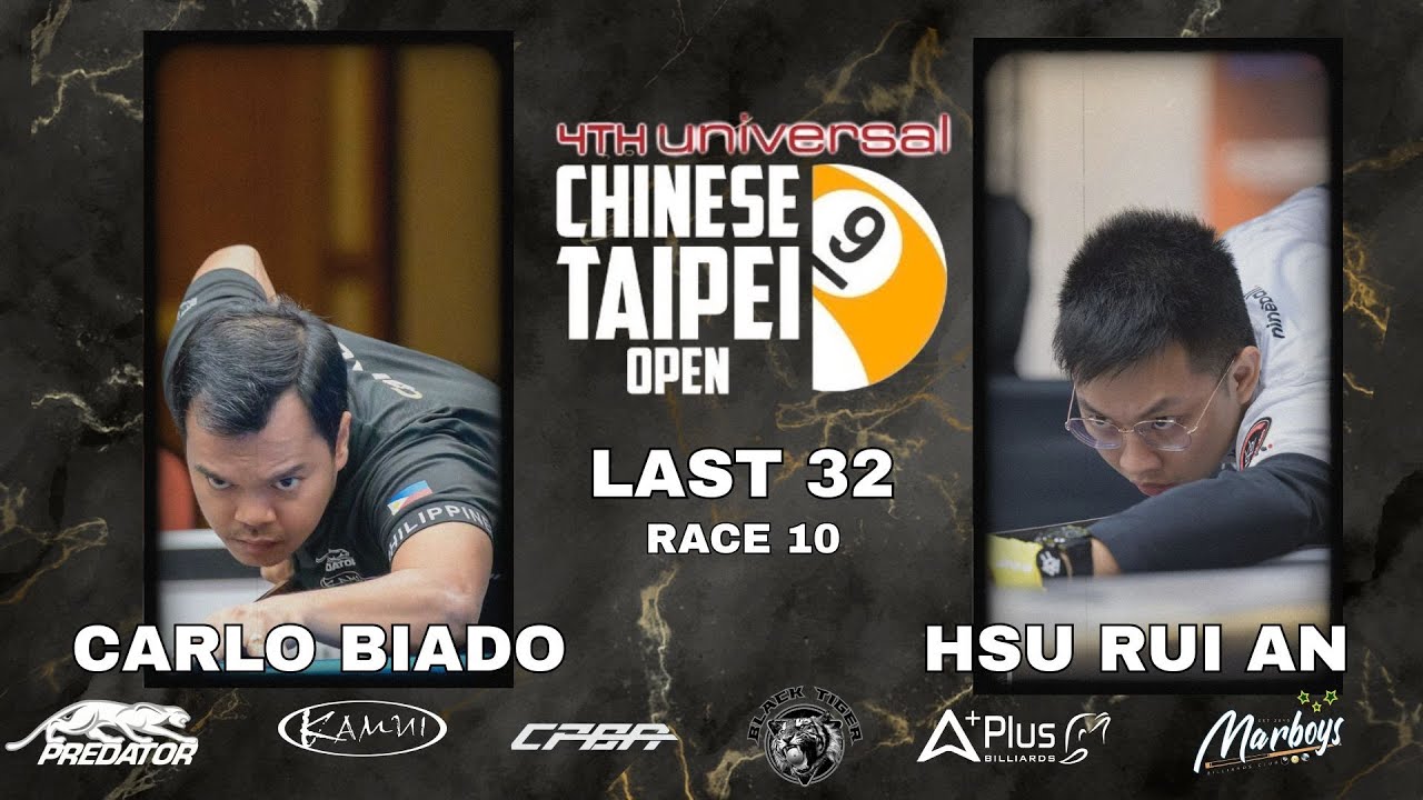 LAST | Carlo Biado - HSU Rui An | Chinese Taipei Open