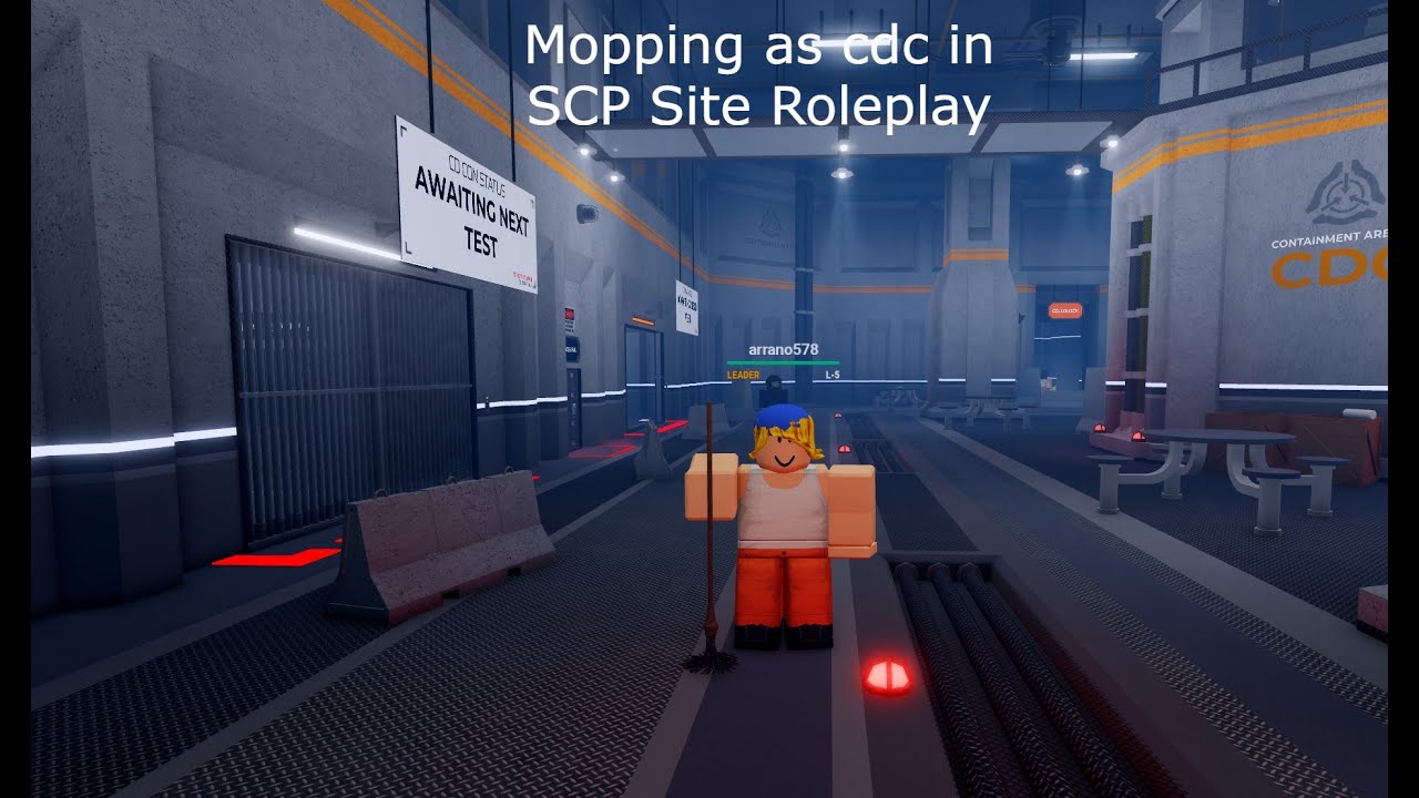 Mopping as CDC in SCP Site Roleplay
