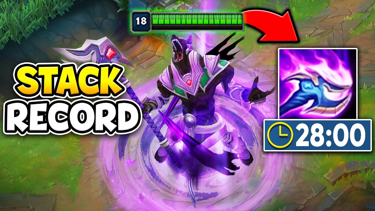 This Nasus video will 100% NEVER be topped... (1000 Q STACKS AT 28 MINUTES)