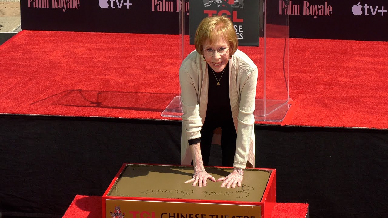 Carol Burnett handprint and footprint ceremony with Dick Van Dyke,  Bob Odenkirk, and more