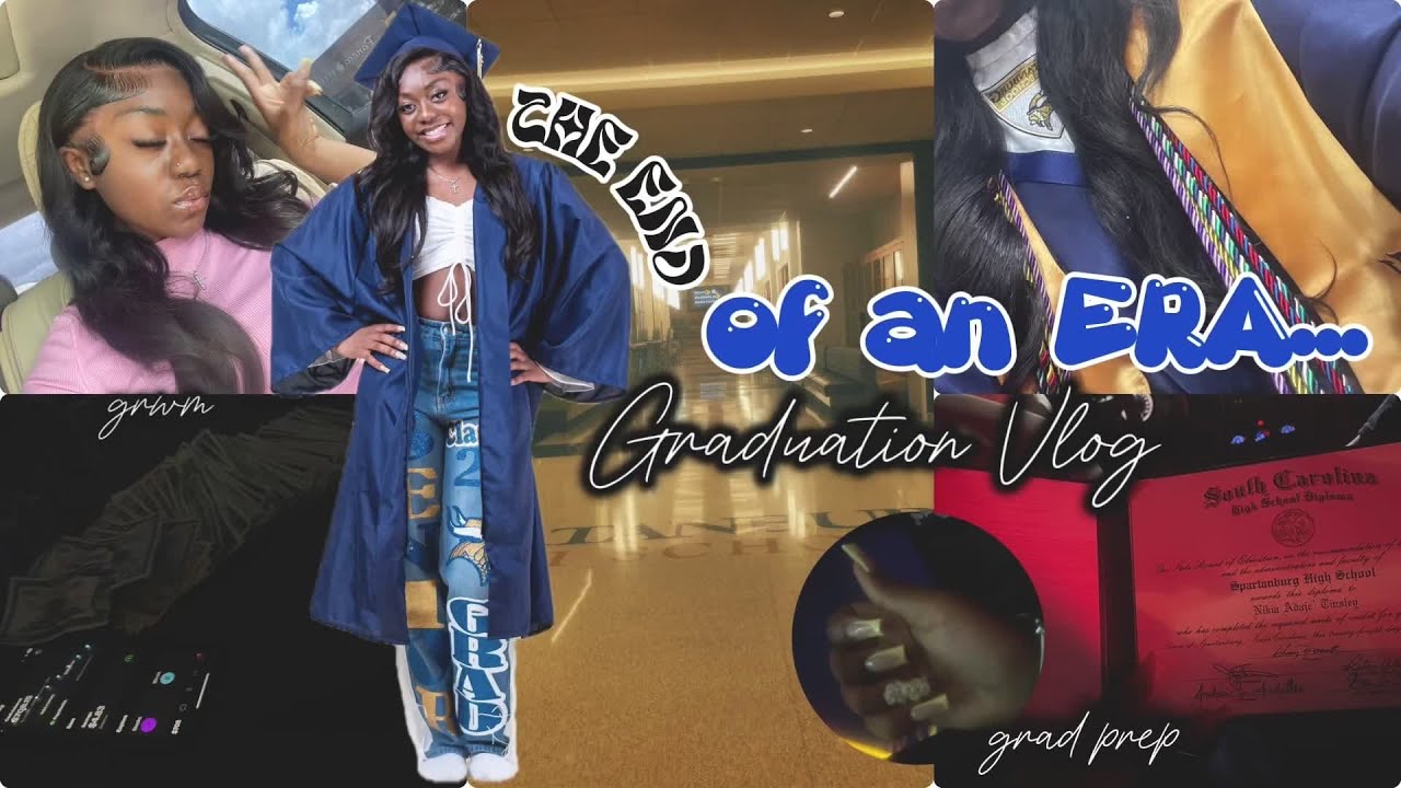 the end of an era… GRWM FOR GRADUATION| Grad Party, Nails, Makeup, Etc. | VLOG