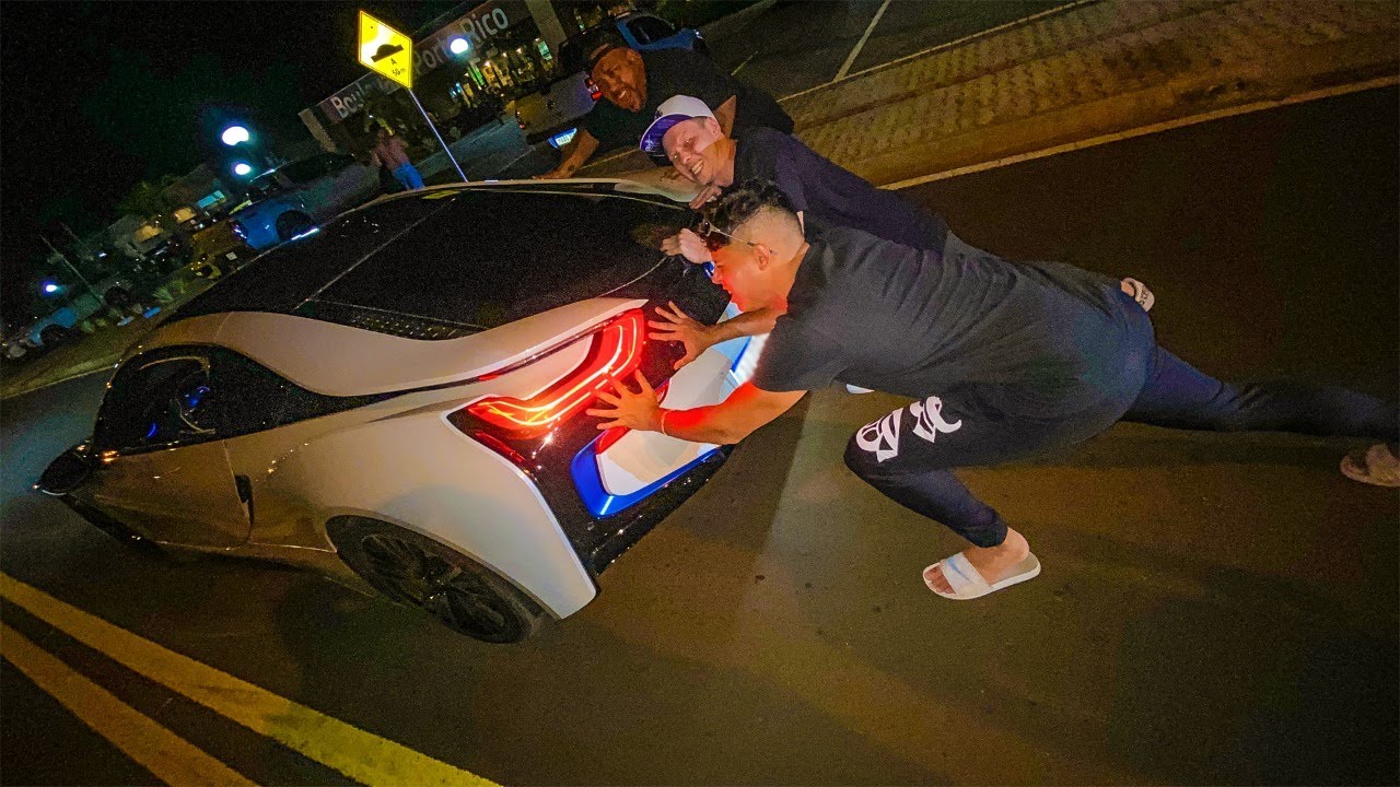 NAO ACREDITO QUE DEIXEI ACABAR A GASOLINA DA I8 NA RUA