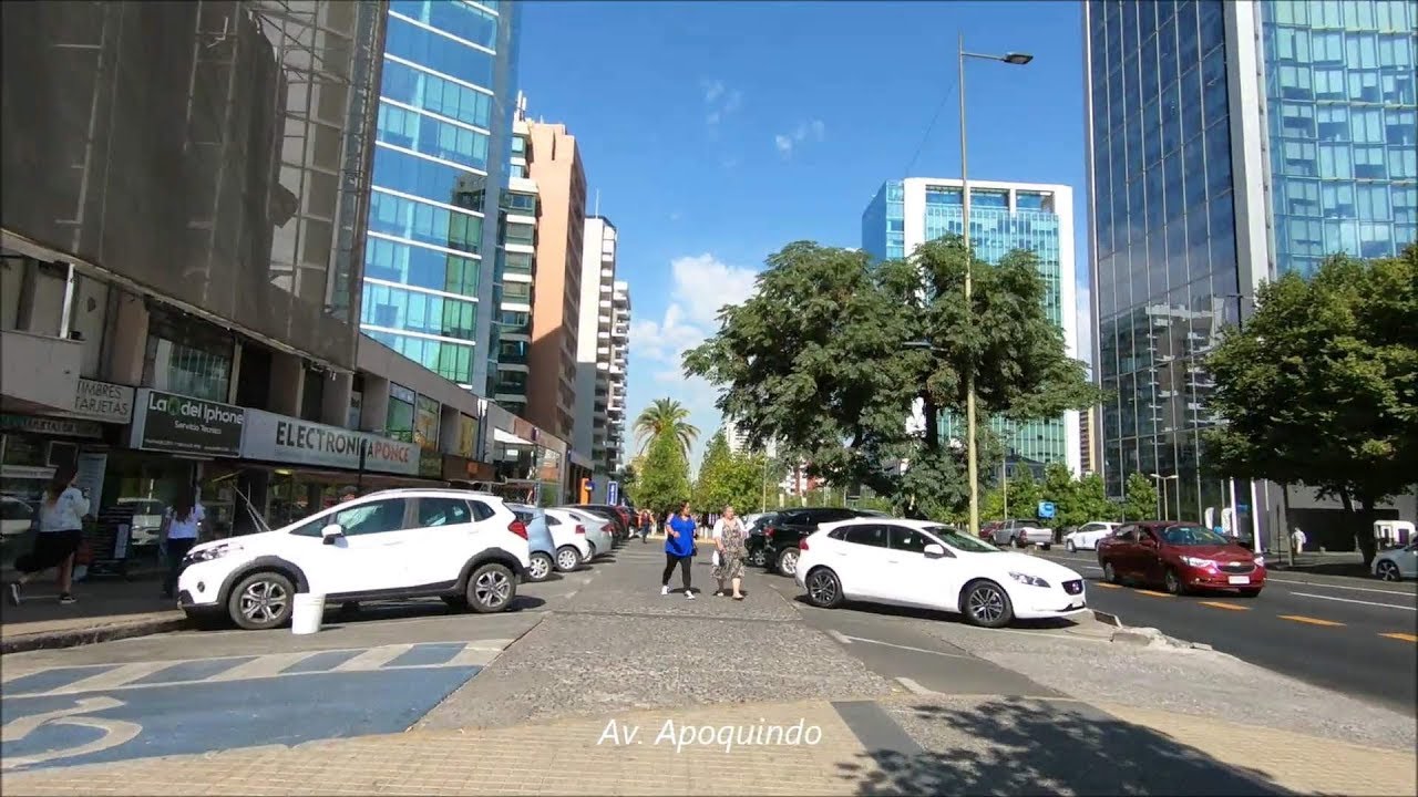 Av. Apoquindo at Las Condes in Santiago, Chile
