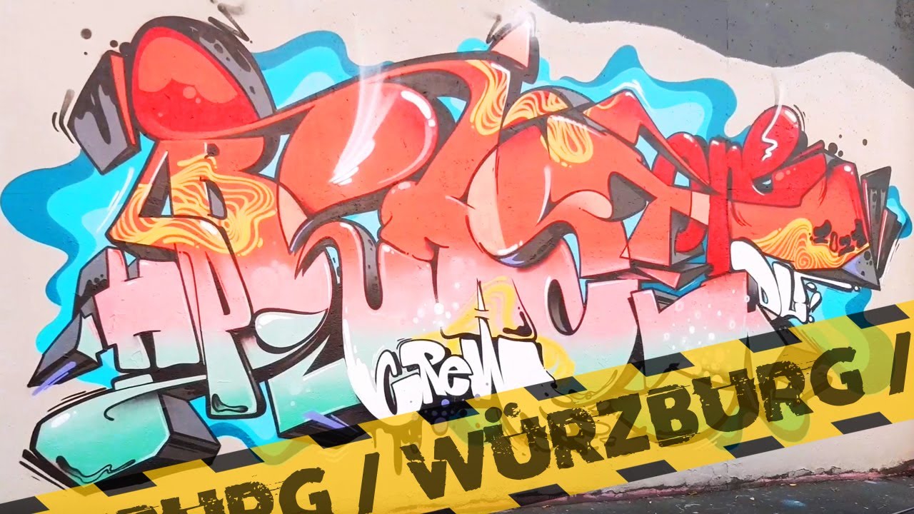 Urban.Pics #19: Hall Of Fame Würzburg #Graffiti, #Streetart, #Walking 2021