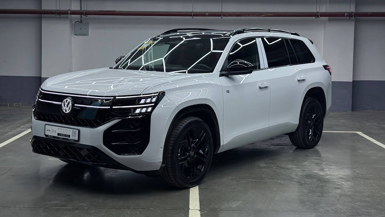 Volkswagen Teramont Pro-2025 рестайлинг в белом: холодильник моей мечты (теперь с колёсами)