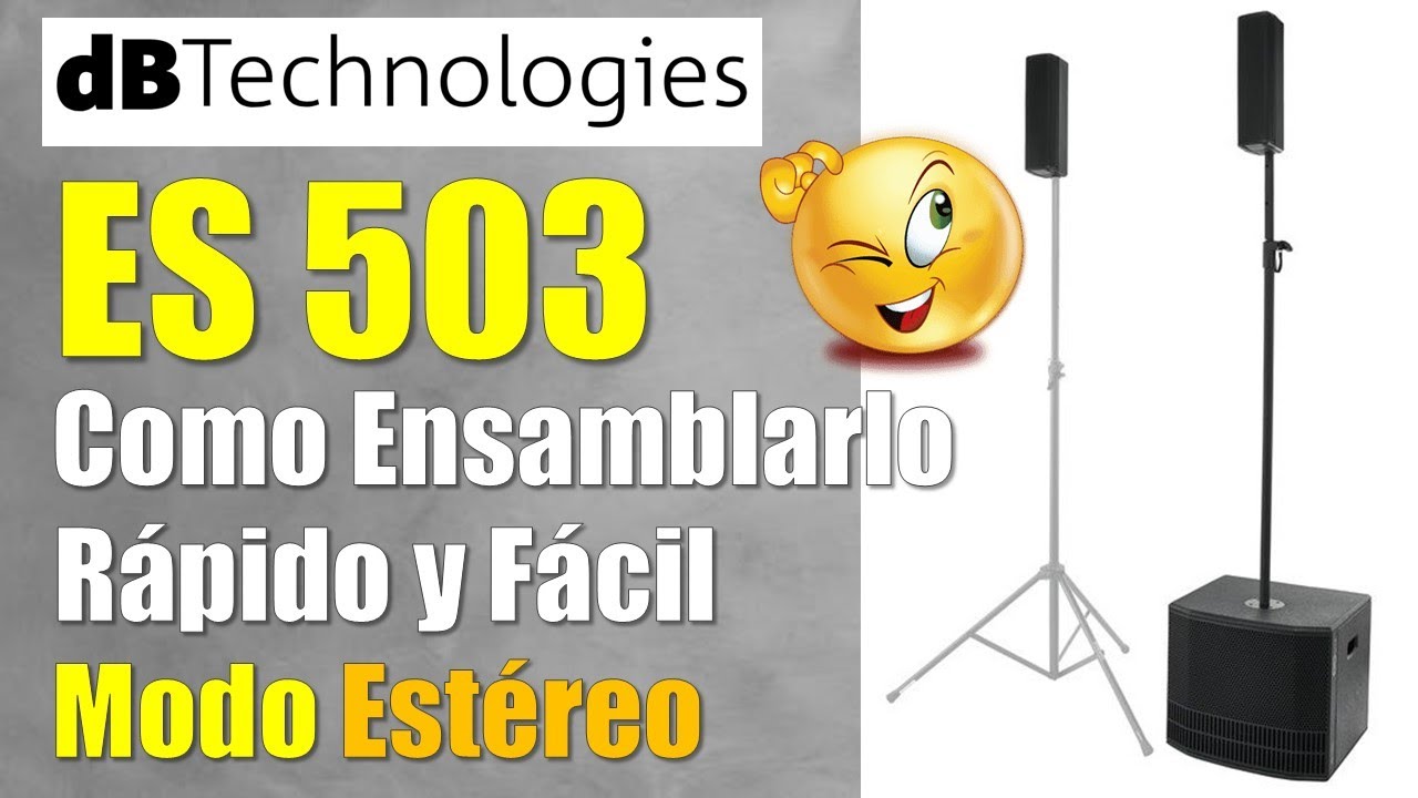 dB Technologies ES 503 ¡Como se arma el sistema paso a paso!