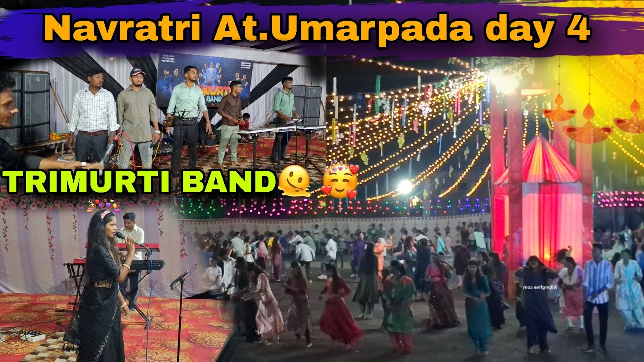 Navratri at.Umarpada | day 4 | Trimurti band 