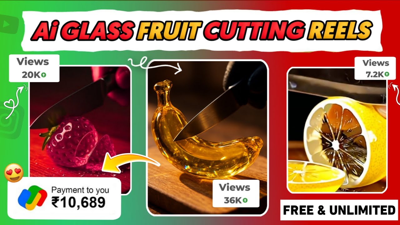 Asmr Fruit Cutting Video Kaise Banaye | Glass Fruit Cutting Video Kaise Banaye | Asmr Video Editing