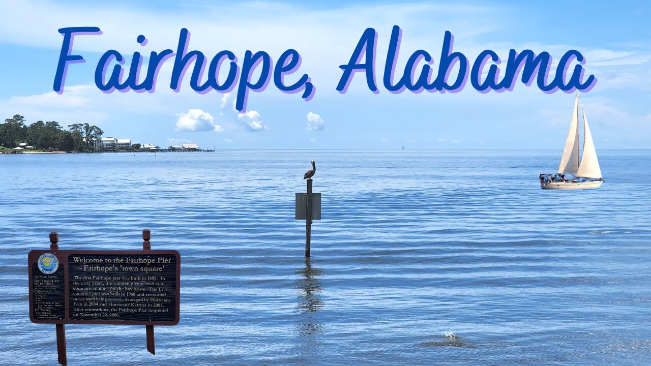 Fairhope Alabama Drive and Walk the Pier. #DowntownFairhope #MobileBay #Fishing