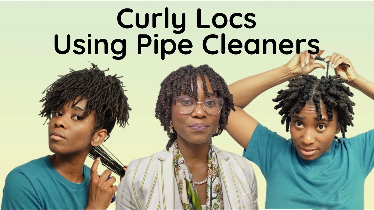 Pipe Cleaner Curls on SisterLocks // From Back Length to Neck Length