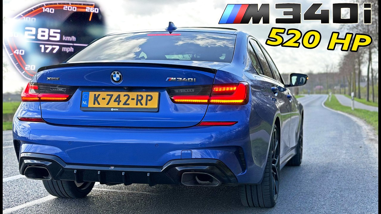 520HP BMW M340i STAGE 2 // 0-100 100-200 SOUND & POV on AUTOBAHN