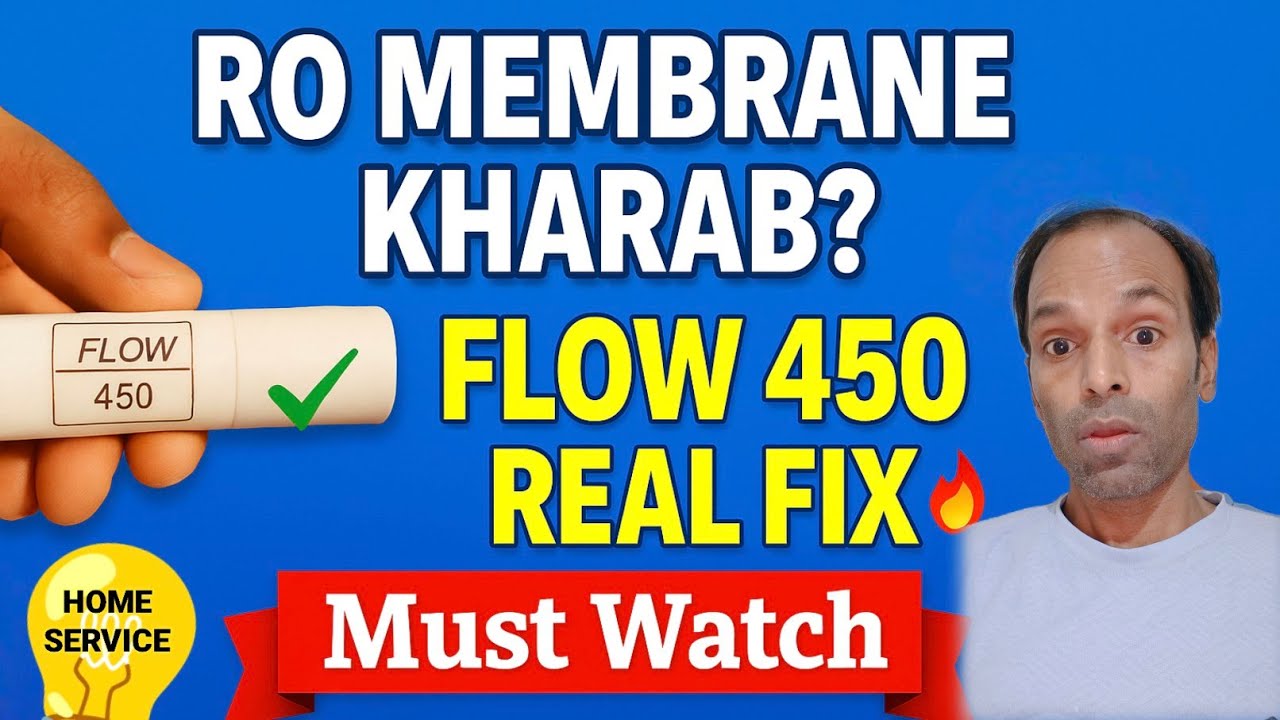 RO Membrane Flow 450 Replacement | Pani Kam Aane Ka Real Reason | Ghar Par Repair Step by Step