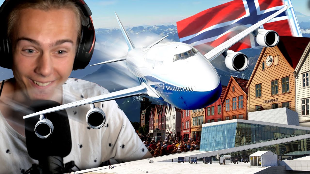 [A] ✈️ VI FLYR NORGE!!!🇳🇴 Oslo & Bergen!! | Microsoft Flight Simulator 2020 | Del 1