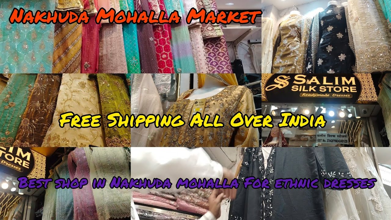 “Best & Famous Silk Store in Nakhuda Mohalla 😍 | Salim Silk Store Full Market Tour 🛍️”#foodandtravel