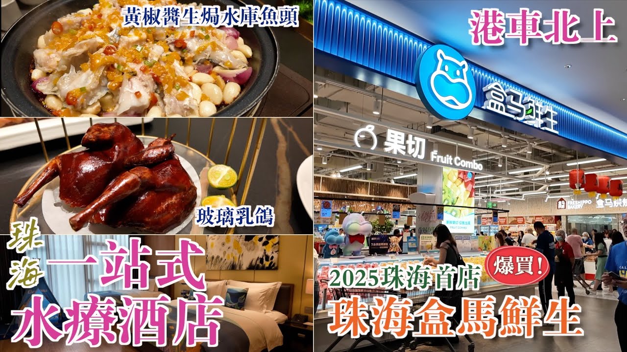 珠海港車北上｜一站式酒店水療中心｜珠海盒馬鮮生首店｜半職人妻