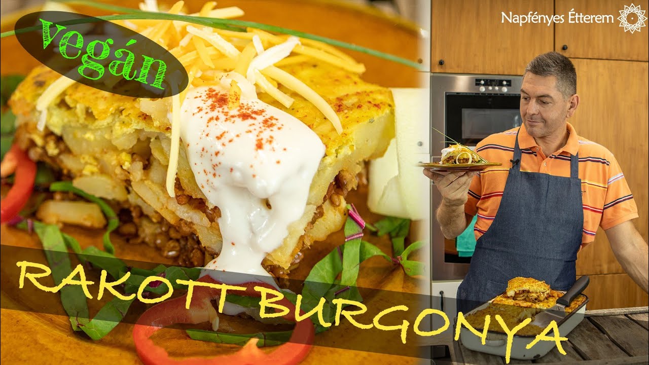Rakott burgonya háziasan (vegan)