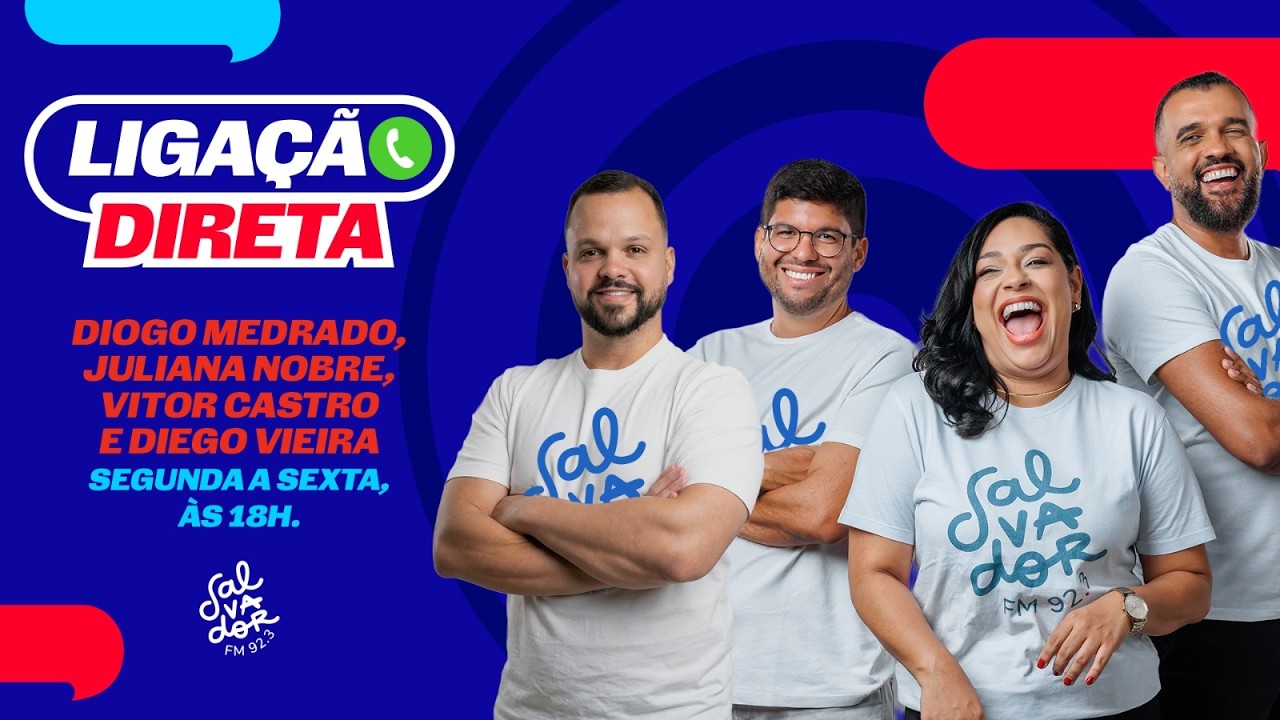 Ligação Direta - Diogo Medrado, Juliana Nobre, Diego Vieira e Vitor Castro (13/01/26) - Salvador FM