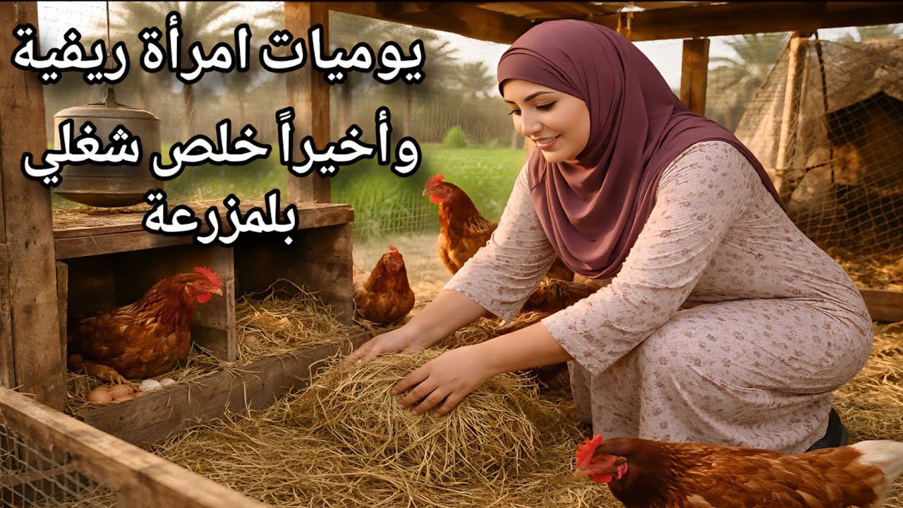 الريف العراقي 🌾 | روتين فلاحة عراقية مع تربية الدجاج والبط ألافراخ في المزرعة 🐔🦆