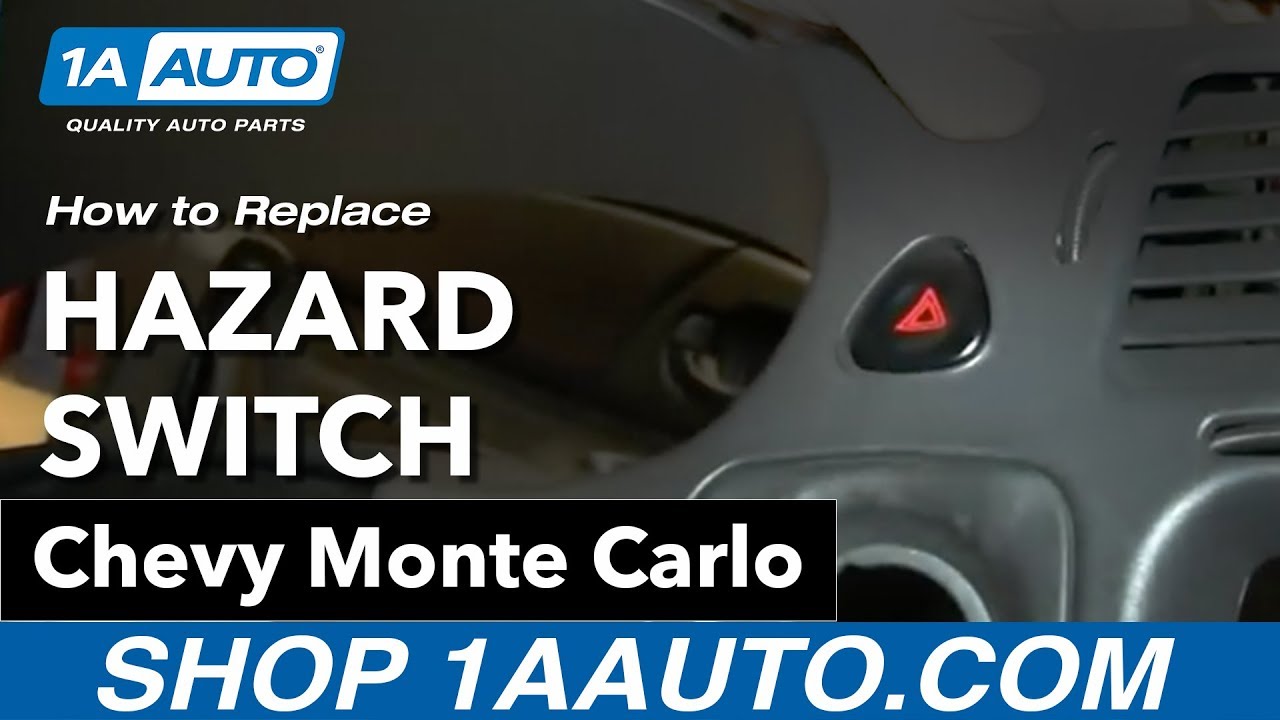 Как заменить выключатель аварийной сигнализации на Chevrolet Monte Carlo 2000-2005 годов