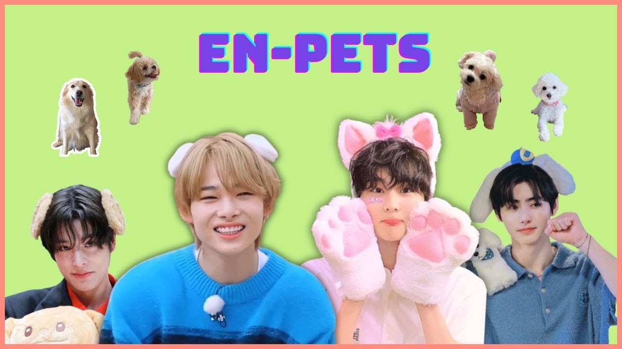 Enhypens pets - layla, maeumi, gaeul, bisco
