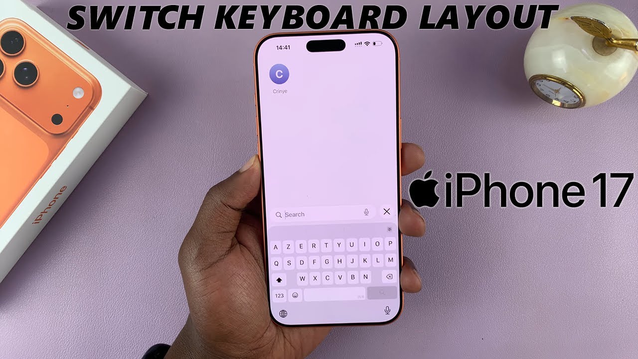 Как изменить раскладку клавиатуры на iPhone 17 / 17 Pro