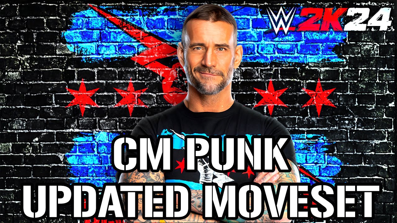 WWE 2K24 | CM Punk Updated Moveset + Realistic Base Superstar Settings