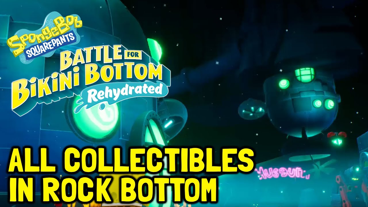 SpongeBob Battle For Bikini Bottom All Collectibles In Rock Bottom