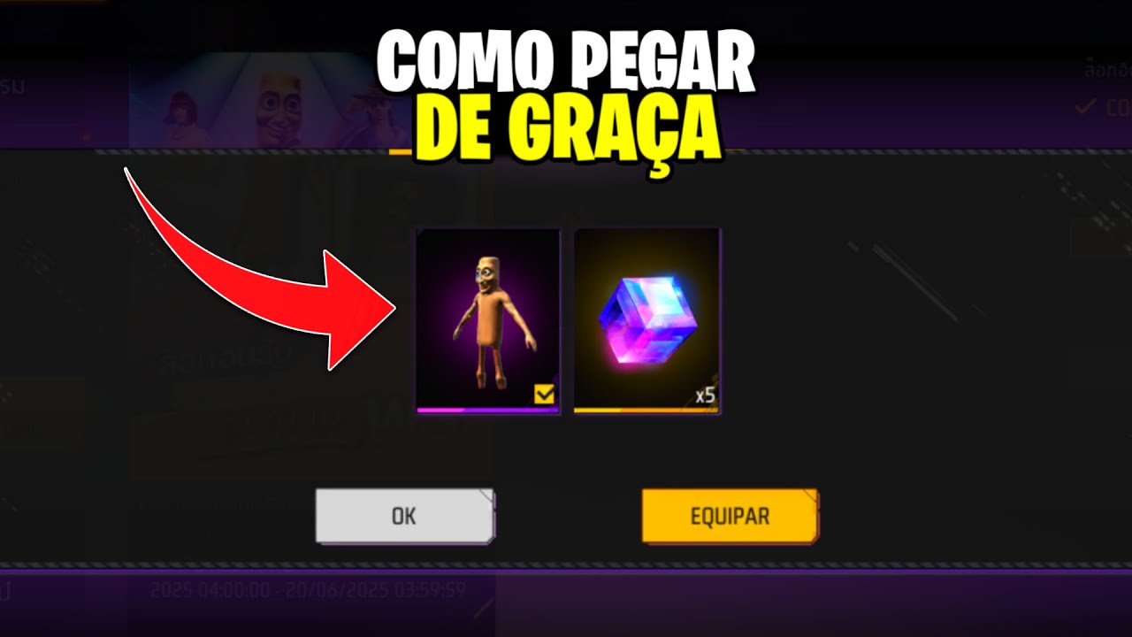 DESCOBRI COMO PEGAR O TUNG TUNG SAHUR DE GRAÇA NO FREE FIRE