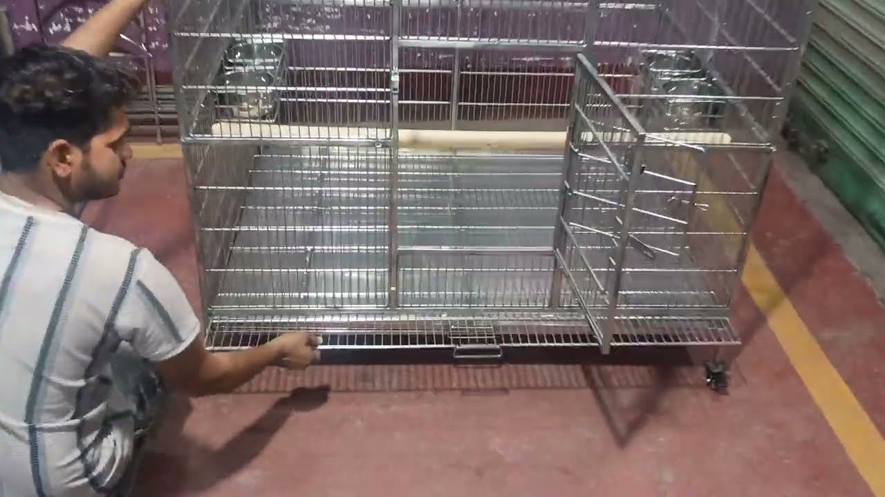 Steelness steel folding cage for macaw