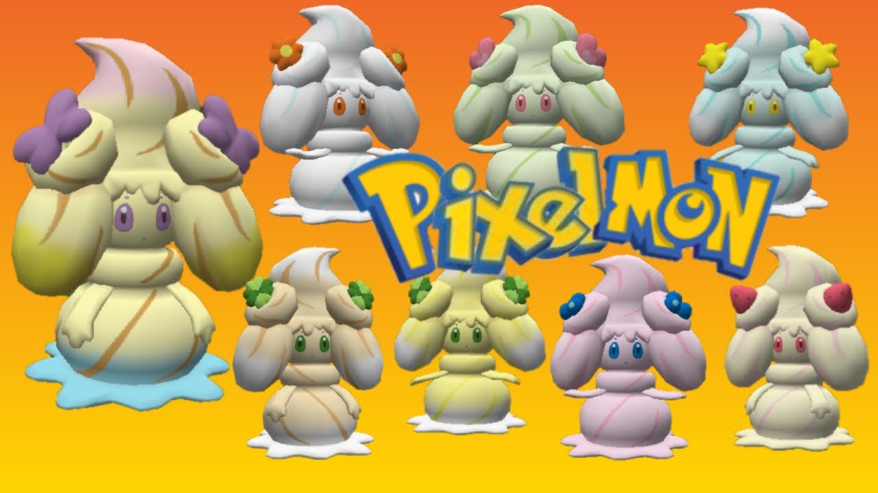 All Available ALCREMIE Forms in Pixelmon