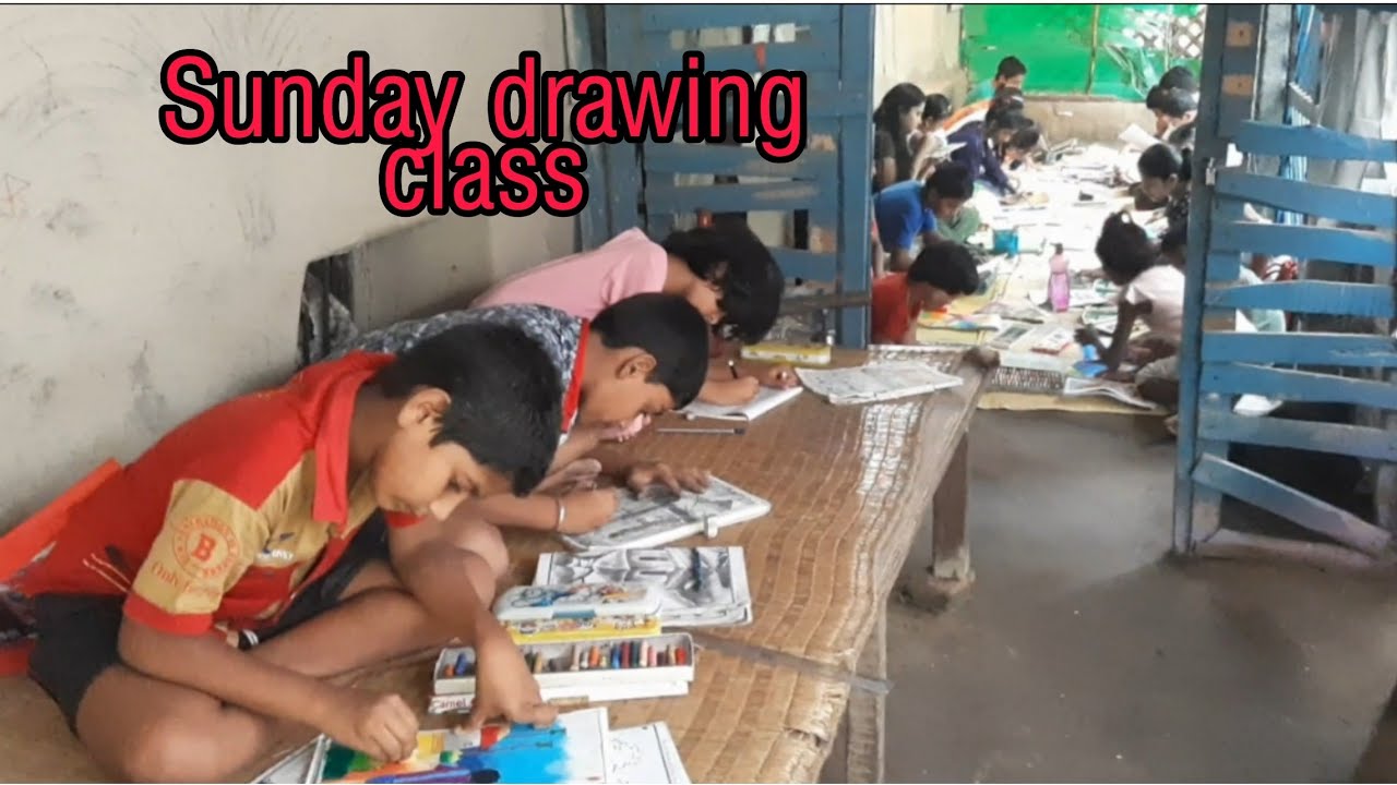Sunday drawing class batch- 4 / how to draw scenery #art #drawing #sketch 