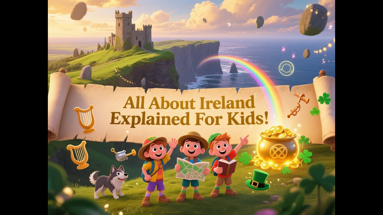 All About Ireland Explained For Kids | Ireland For Kids | Irish Culture Facts | Irish History