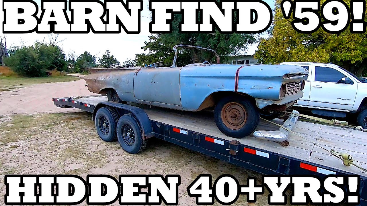 My Holy Grail FIND! Solid 1959 Chevy Impala Convertible Rescue! In a Barn OVER 40 Years! 1 OF 412!