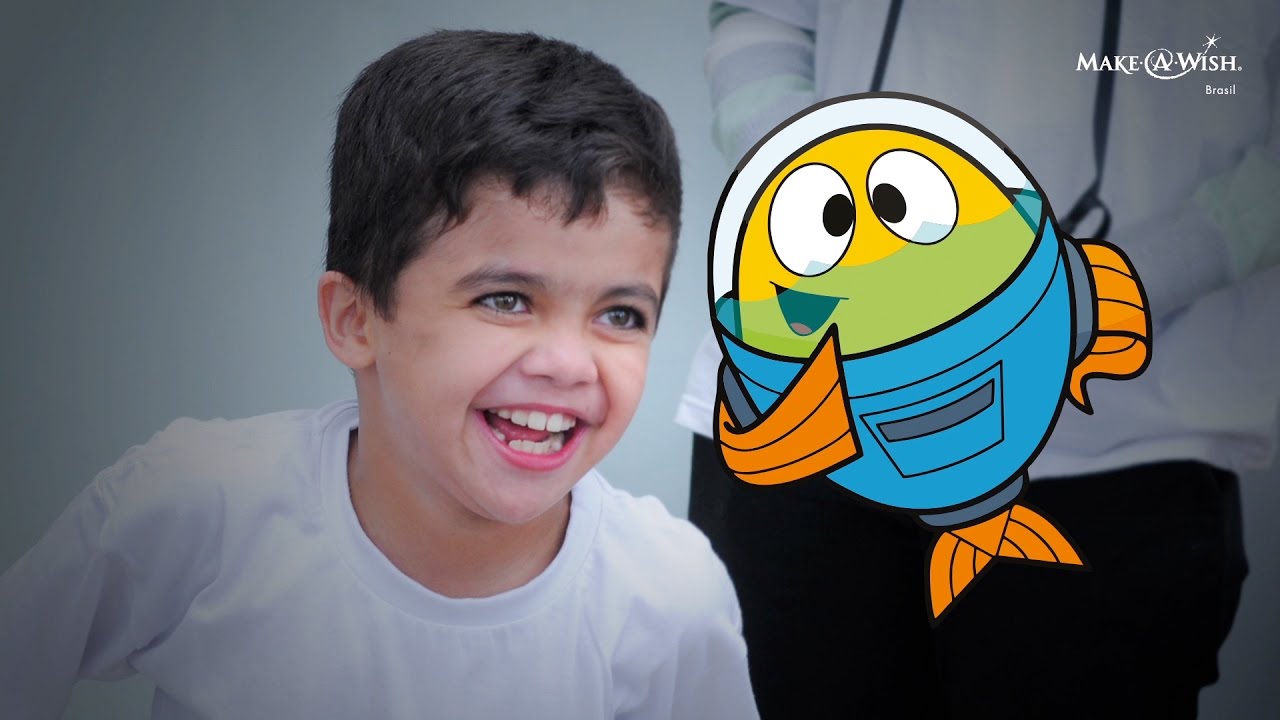Make-A-Wish e Peixonauta realizando um sonho!