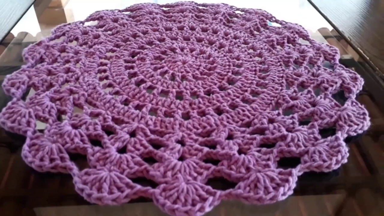 Sousplat em crochê econômico e fácil de fazer !