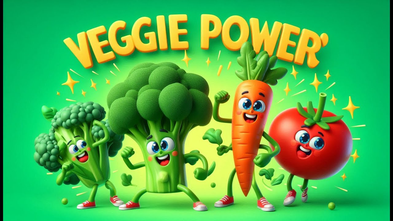 Veggie Power! Fun Vegetable Song for Kids | Learn & Sing Along!  #kidsrhymes