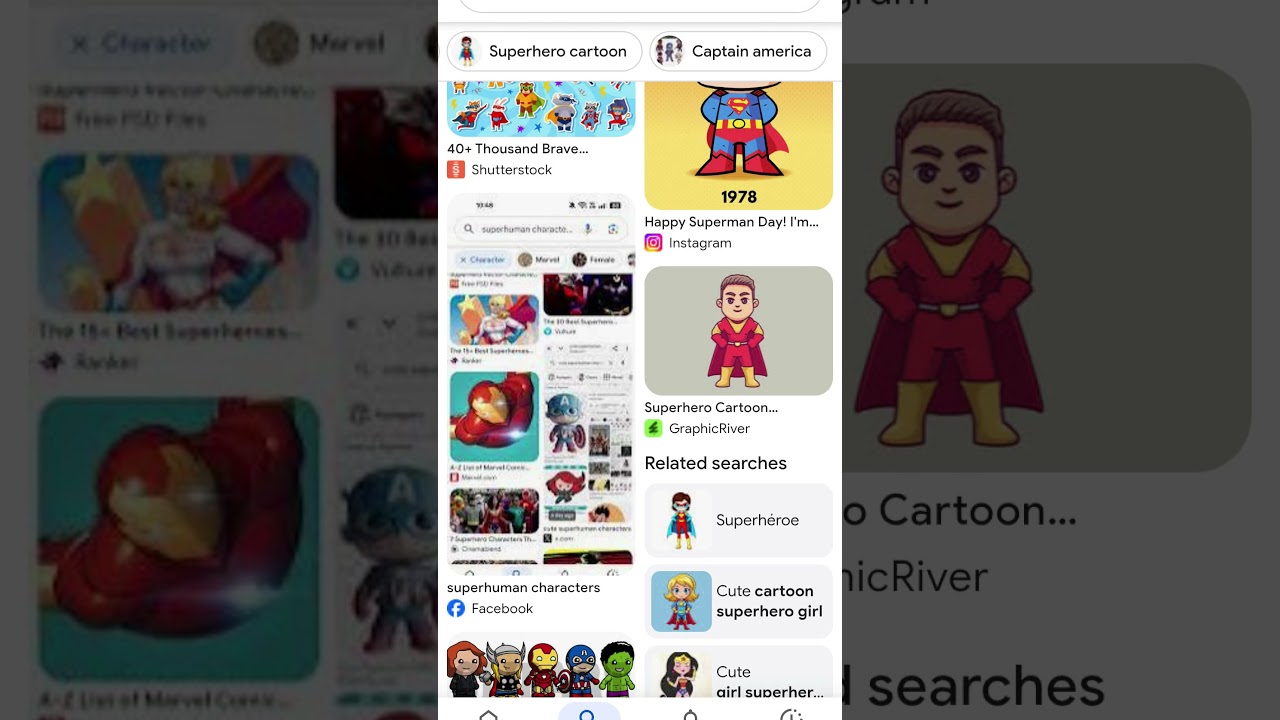cute superhuman characters