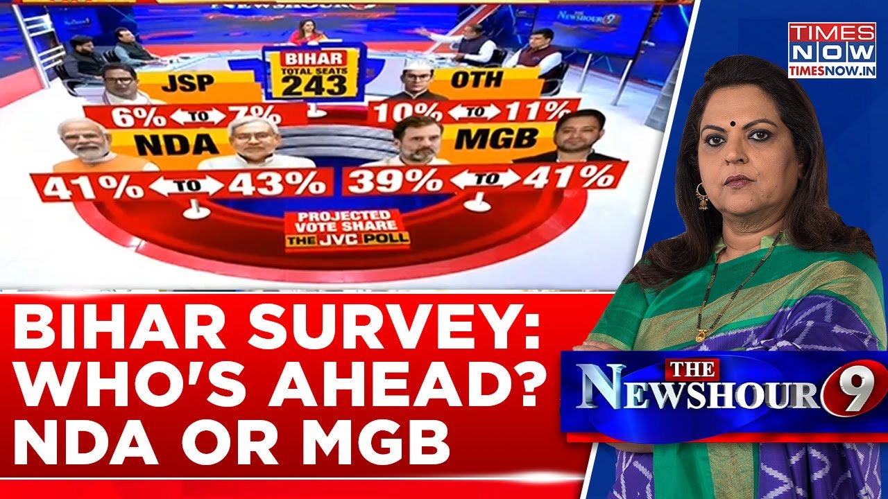 NDA Or Mahagathbandhan: Who Is Winning Bihar? Survey Projects Neck-To-Neck Fight? | Seat Projections