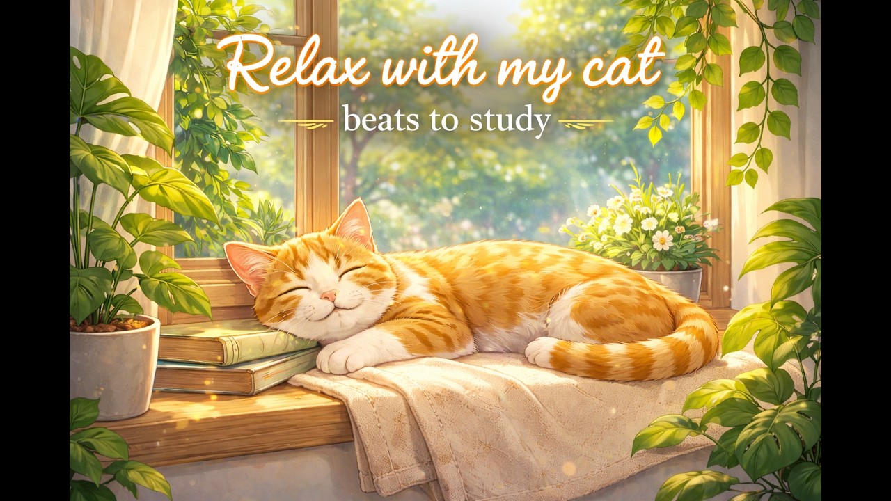 Relax with My Cat 🐱 | Lofi Beats to Sleep, Study & Chill