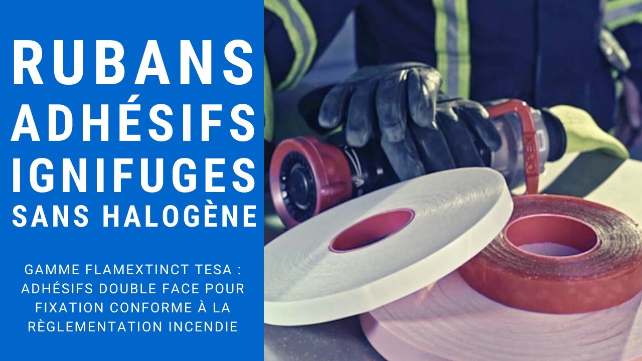 NOUVEAU : Rubans adhésifs double face ignifuges sans halogène TESA