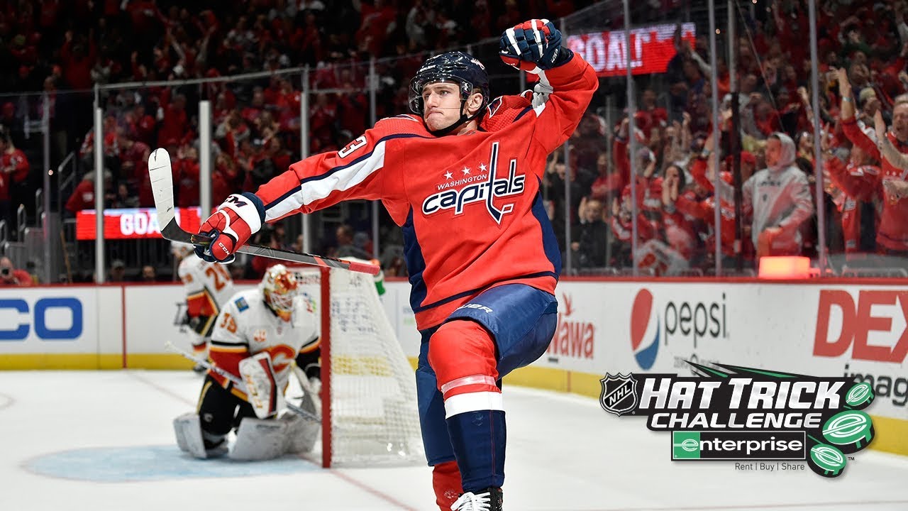 Vrana notches first career hat trick