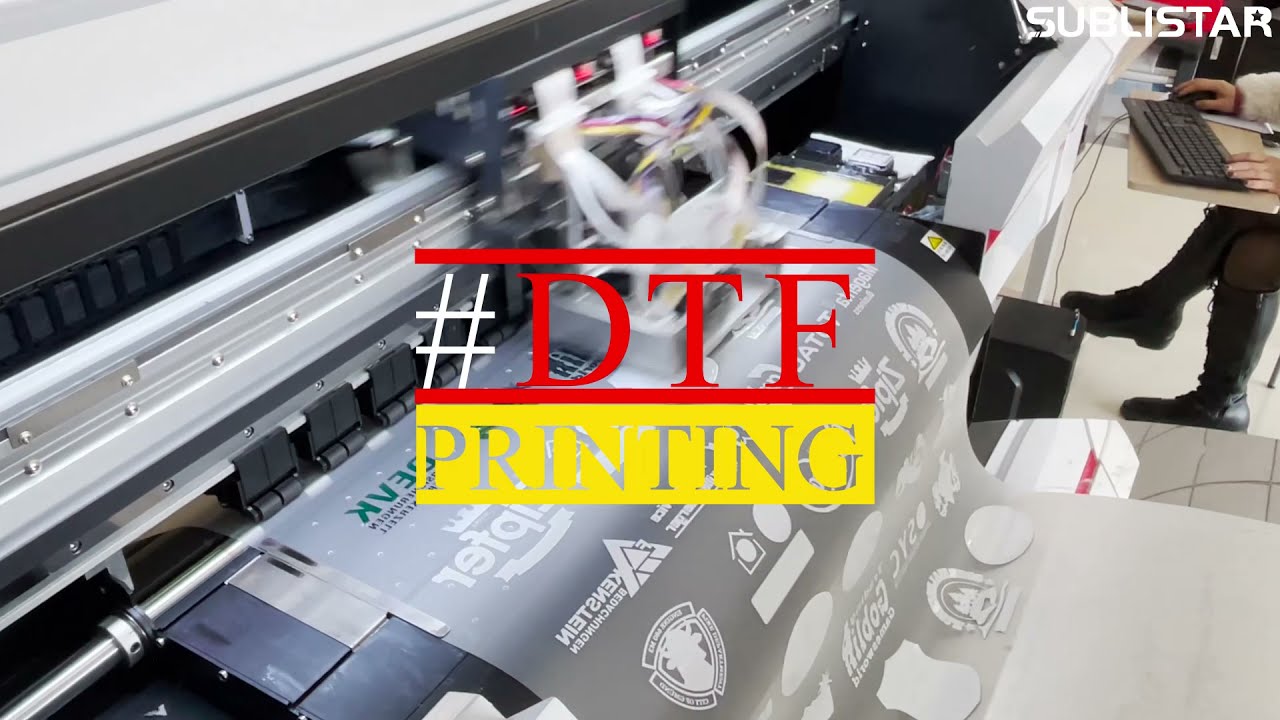 Four color ink DTF printing with  PET Film
