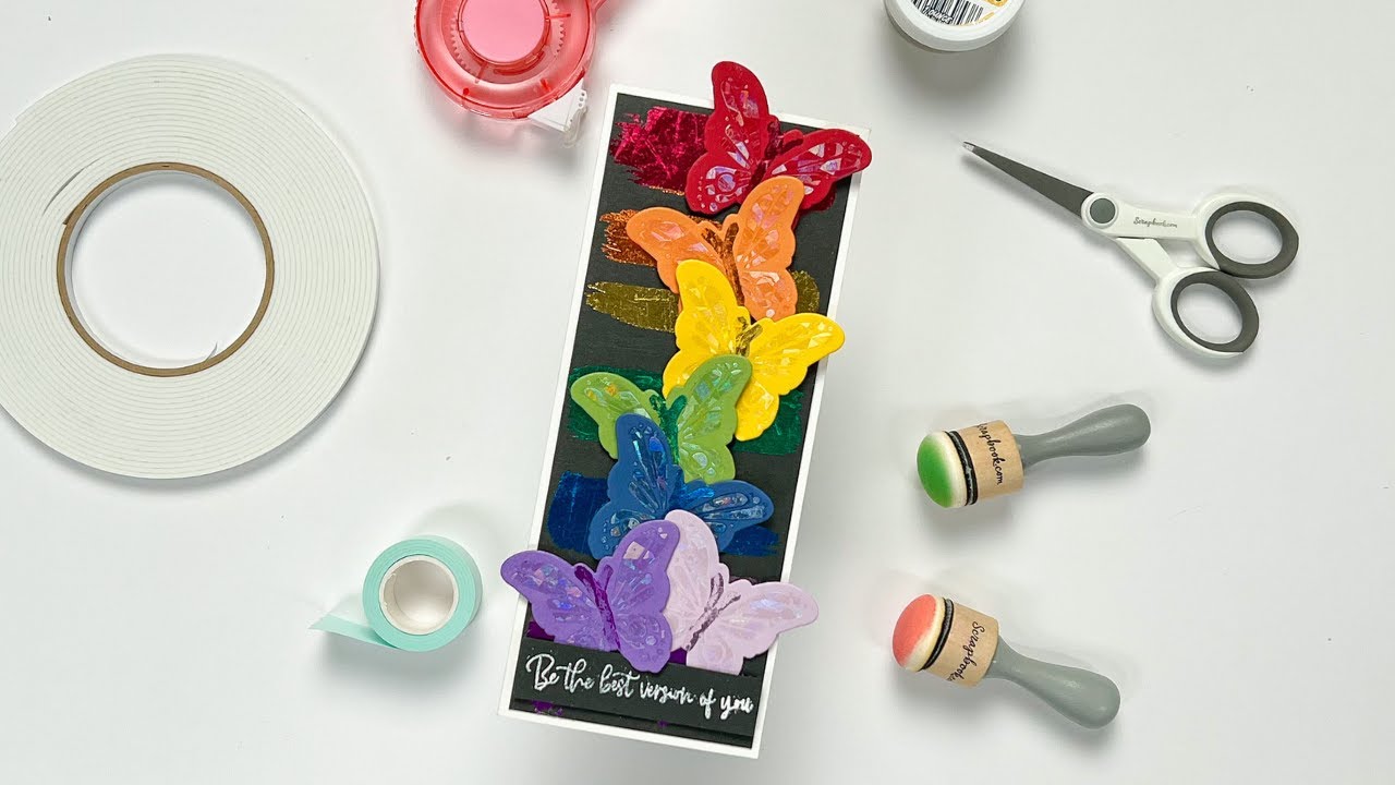 Create This Foiled Card Using Adhesive Transfer Sheets and MORE! | Scrapbook.com