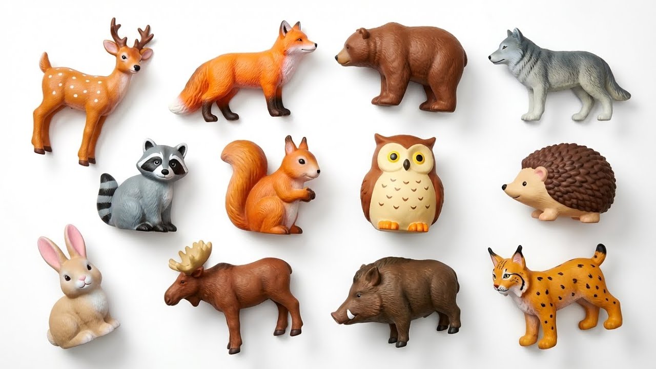 Forest Animals for Kids: Red Panda & Fox Woodland Facts  | Learning Videos For Toddlers